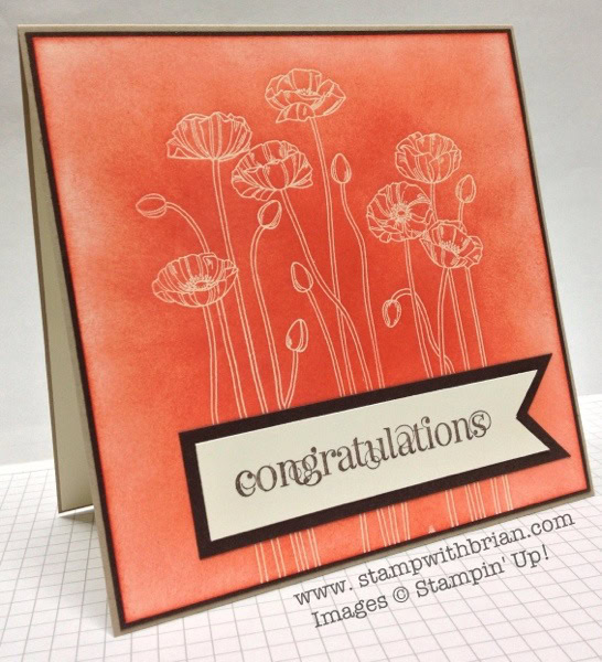 www.stampwithbrian.com - Poppies Congratulations