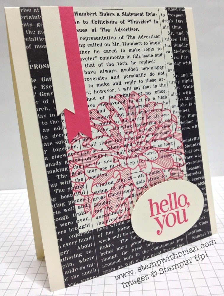 Regarding Dahlias, Stampin' Up!, Brian King