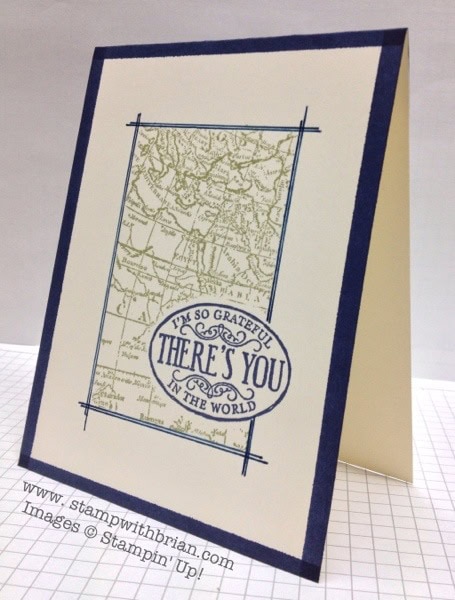 World Map, Chalk Talk, Stampin' Up!, Brian King, PP159