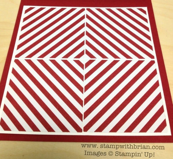 Creating a pattern with Striped Paper and Squares Collection Framelits