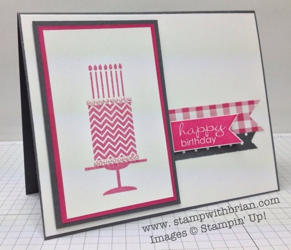 Birthday Cake, Banner Greetings, Stampin' Up!, Brian King, PP165