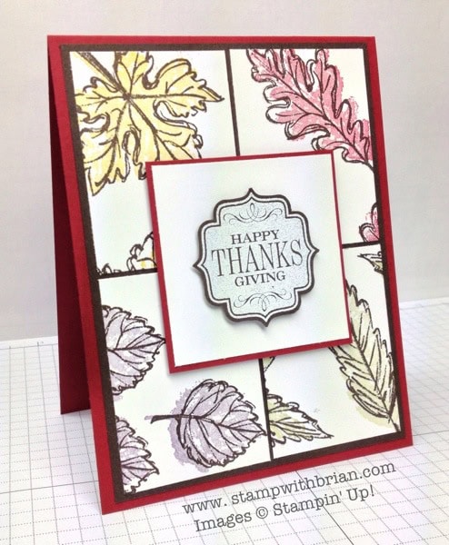 Falling Leaves, Tags 4 You, Stampin' Up!, Brian King