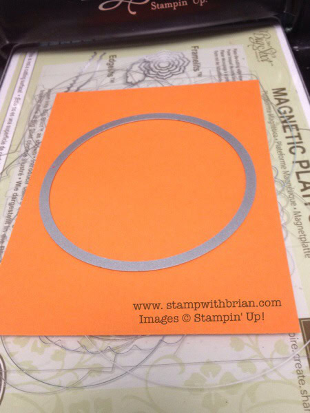 Save paper by cropping from the background panel, Stampin' Up!, Brian King