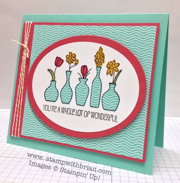 Vivid Vases, Stampin' Up!, Brian King, PP178