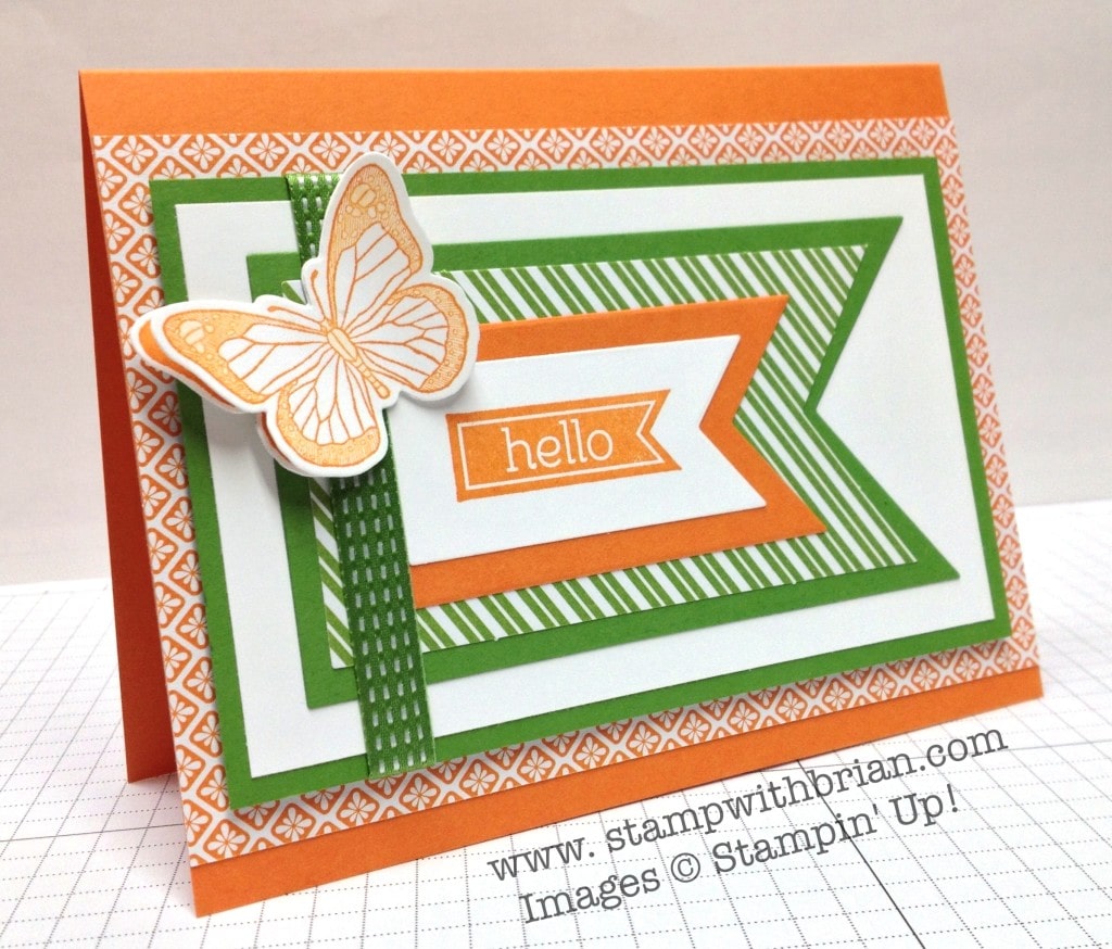 Perfect Pennants, Nature's Hello, Backyard Basics, Stampin' Up!, Brian King, PPA191