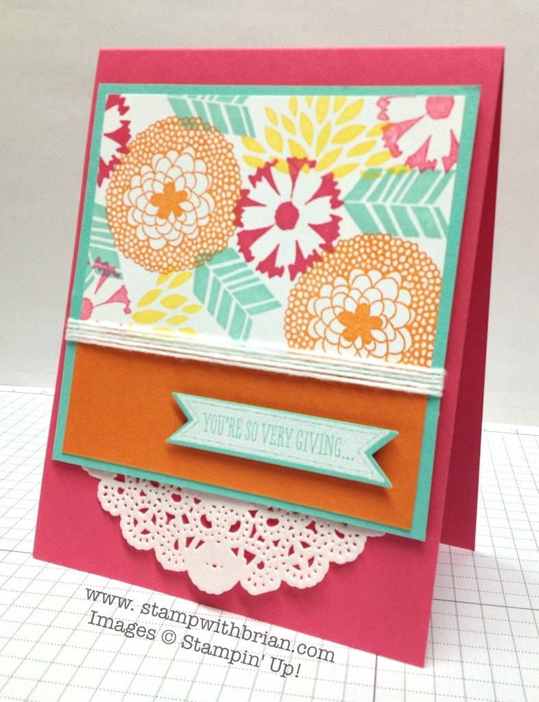 Petal Parade, So Very Grateful, Stampin' Up!, Brian King, FabFri35