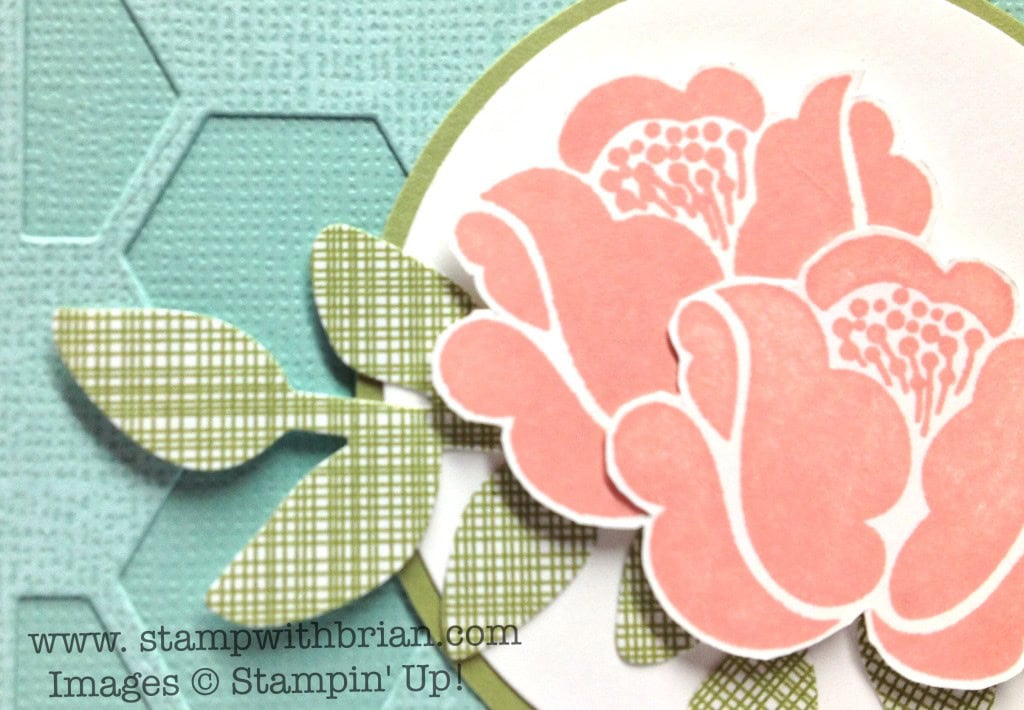 Stampin' Up!, Brian King, use patterned paper to create faux texture