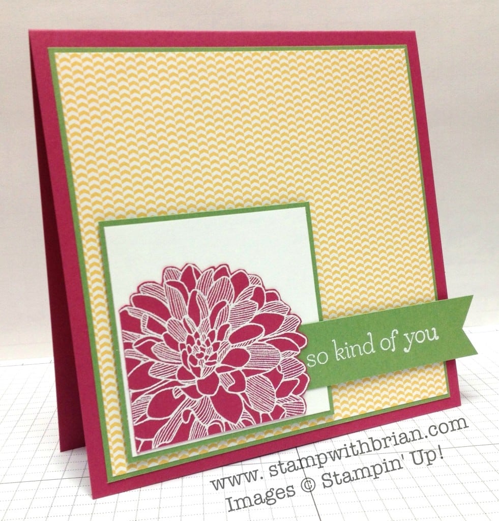 Regarding Dahlia, Sweet Essentials, Stampin' Up!, Brian King, PPA195