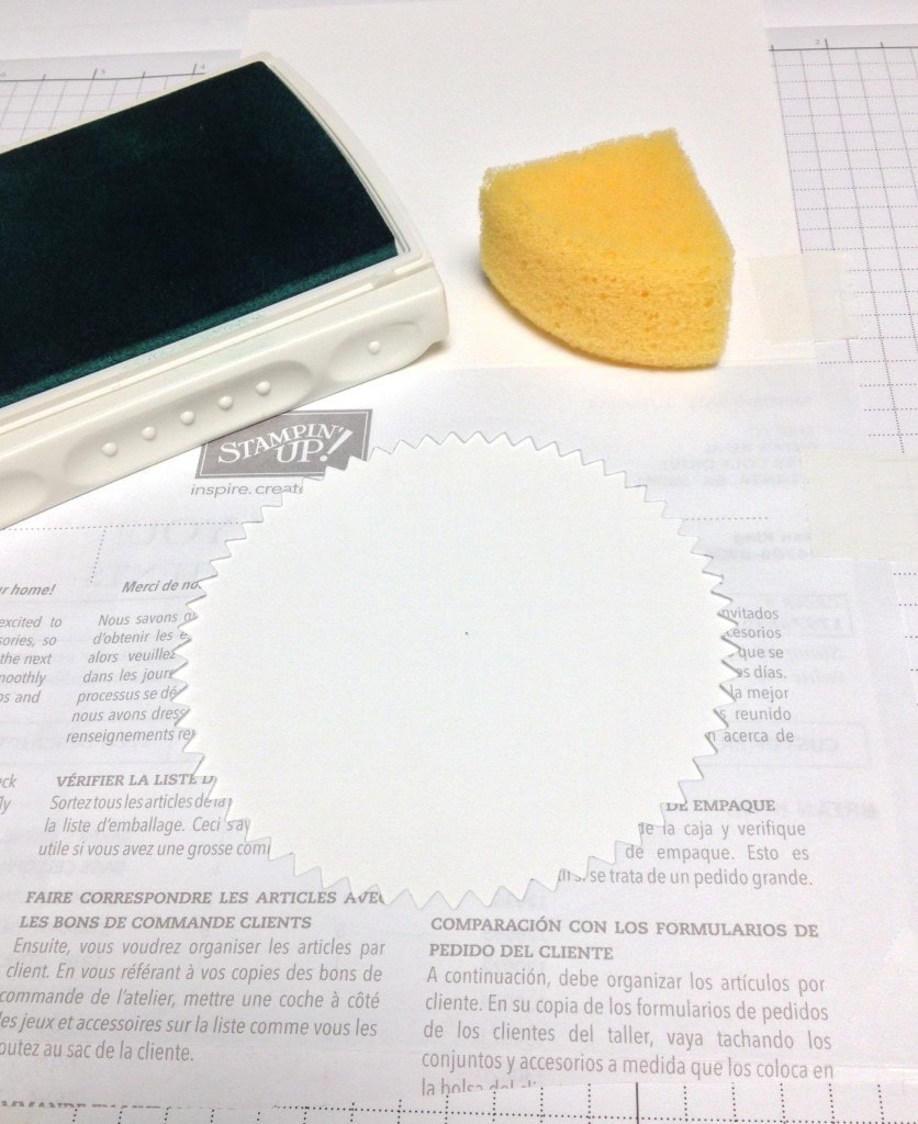 creating a single-layer card with Starburst Framelits, Stampin' Up!, Brian King