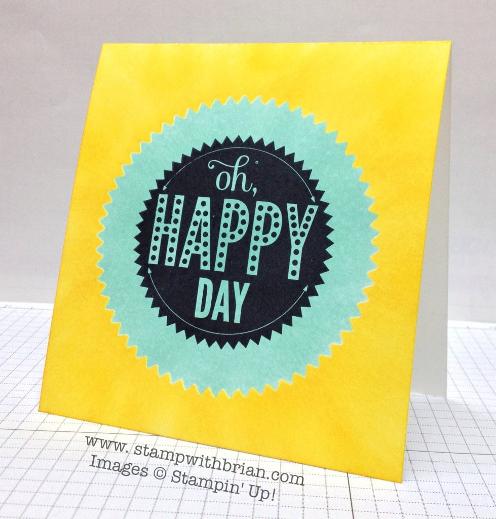 Starburst Sayings, Stampin' Up!, Brian King, TCC6, single-layer card