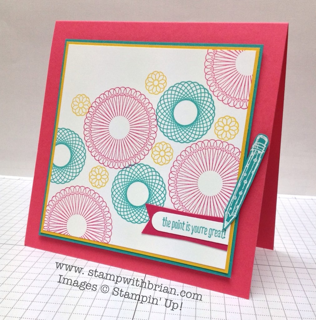 Spiral Spins, Making a Point, Stampin' Up!, Brian King