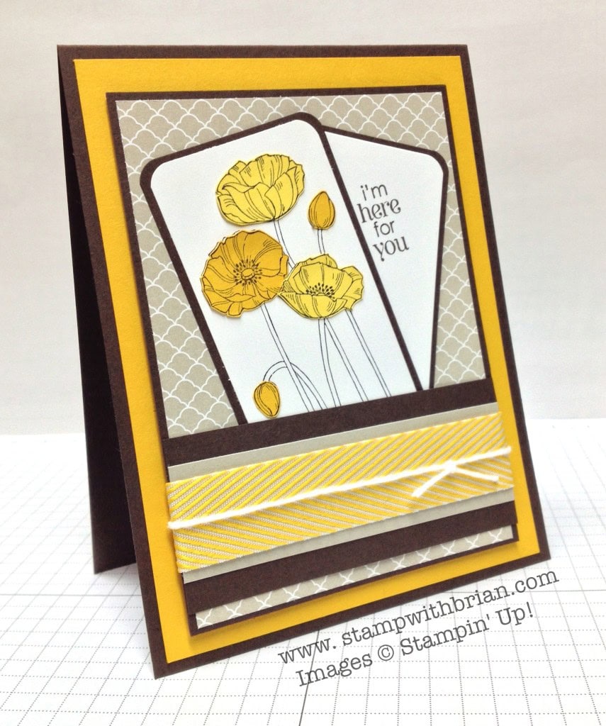Pleasant Poppies, Petite Pairs, Stampin' Up!, Brian King, PPA197