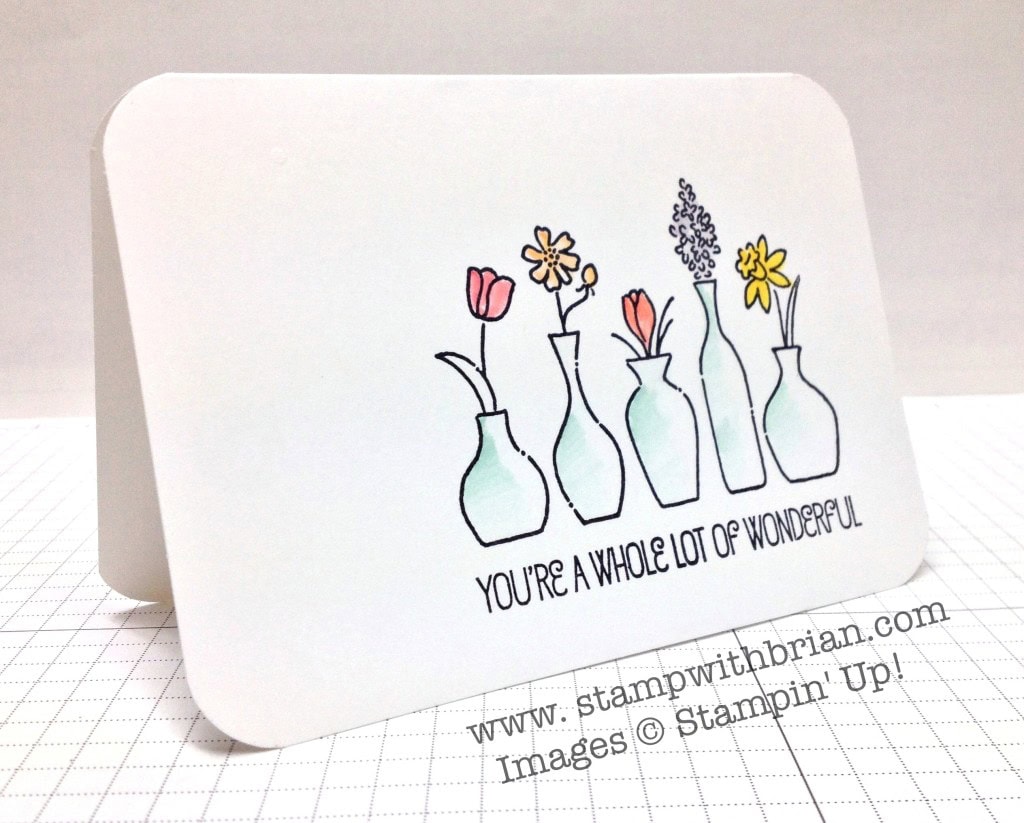 Vivid Vases, Stampin' Up!, Brian King