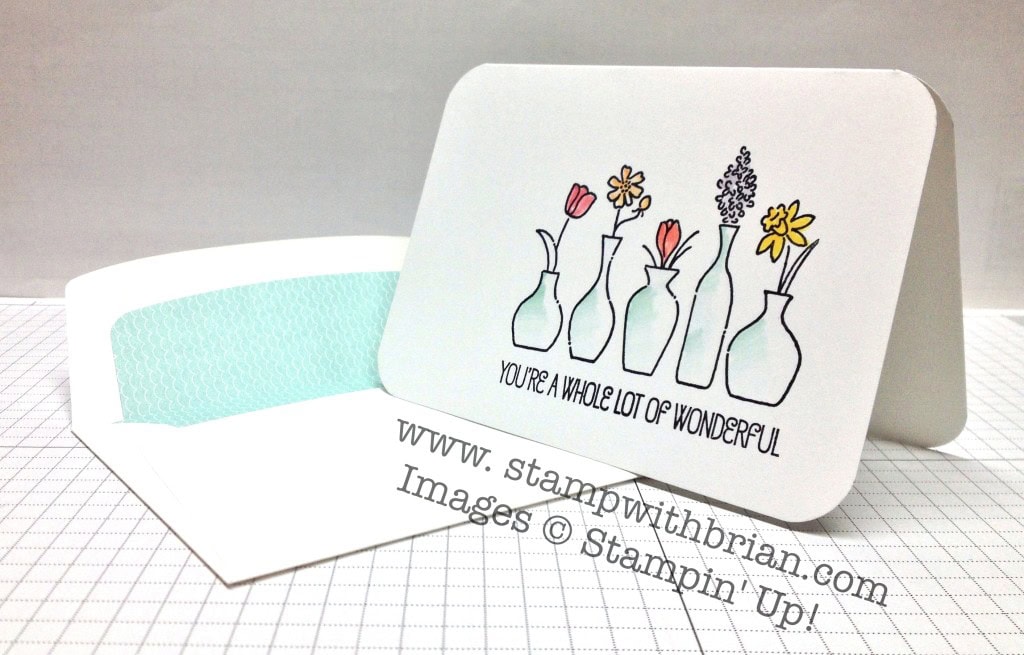 Vivid Vases, Stampin' Up!, Brian King