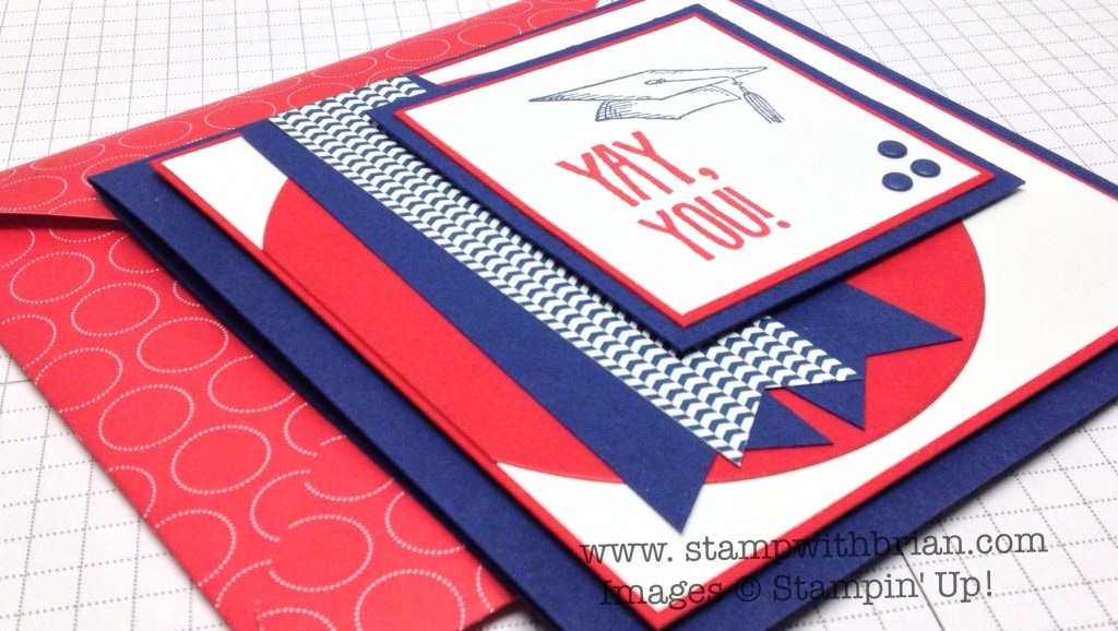 Pomp and Circumstance, Stampin' Up!, Brian King, FMS133, Graduation Card