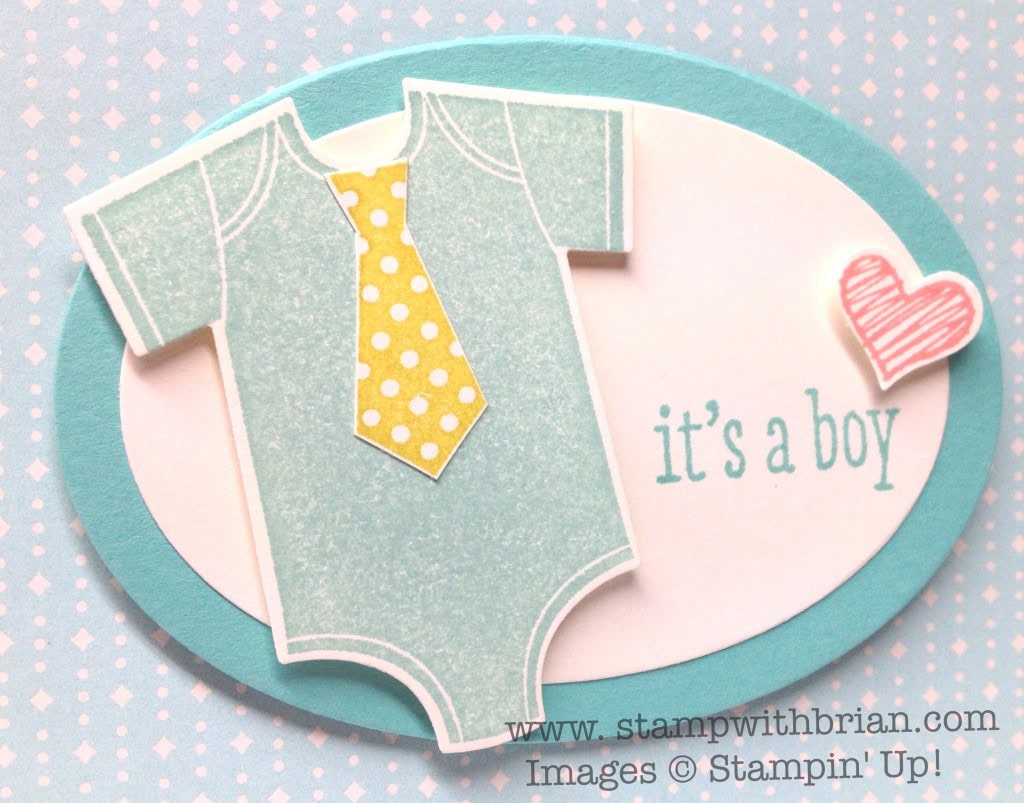 Something for Baby, A Dozen Thoughts, Something to Say, Stampin Up!, Brian King, FabFri42