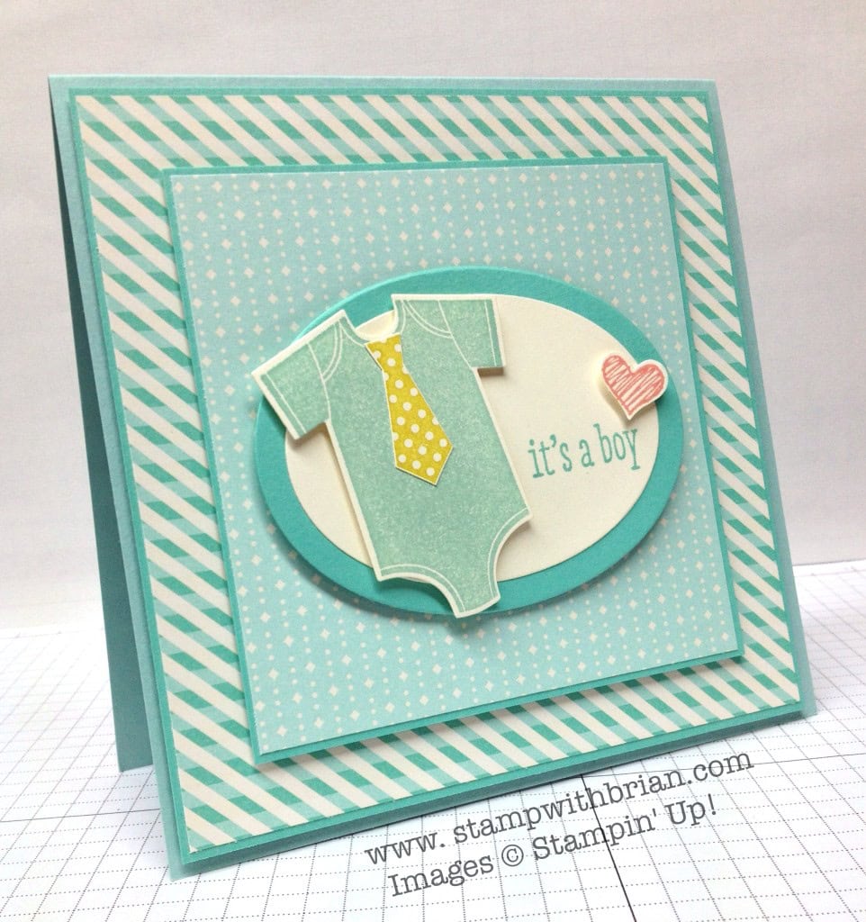 Something for Baby, A Dozen Thoughts, Something to Say, Stampin Up!, Brian King, FabFri42