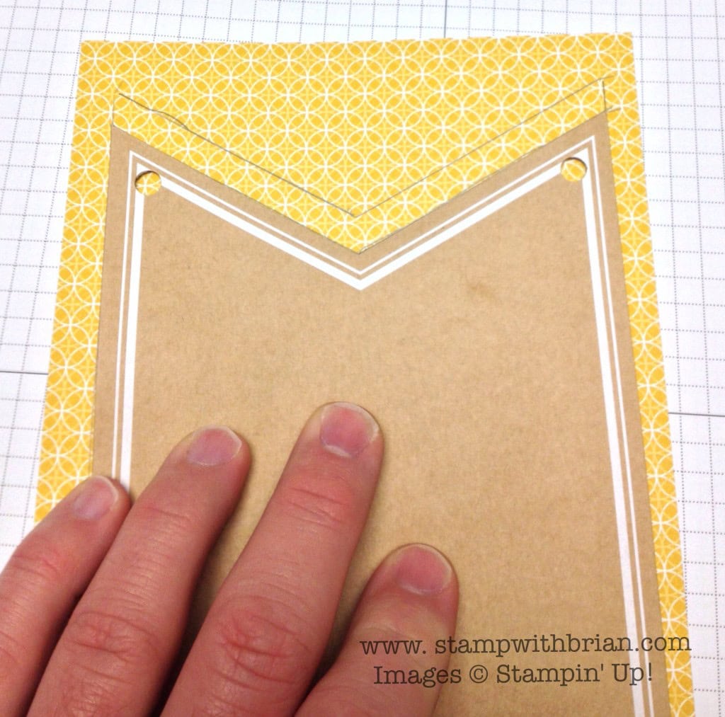 Creating a fitted piece inside the Celebrations Basics banner, Stampin' Up!, Brian King