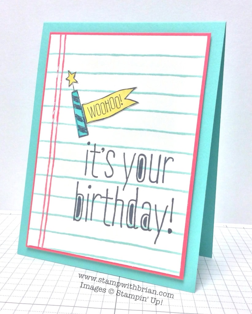 Big News, Draw the Line, Stampin' Up!, Brian King, FabFri46