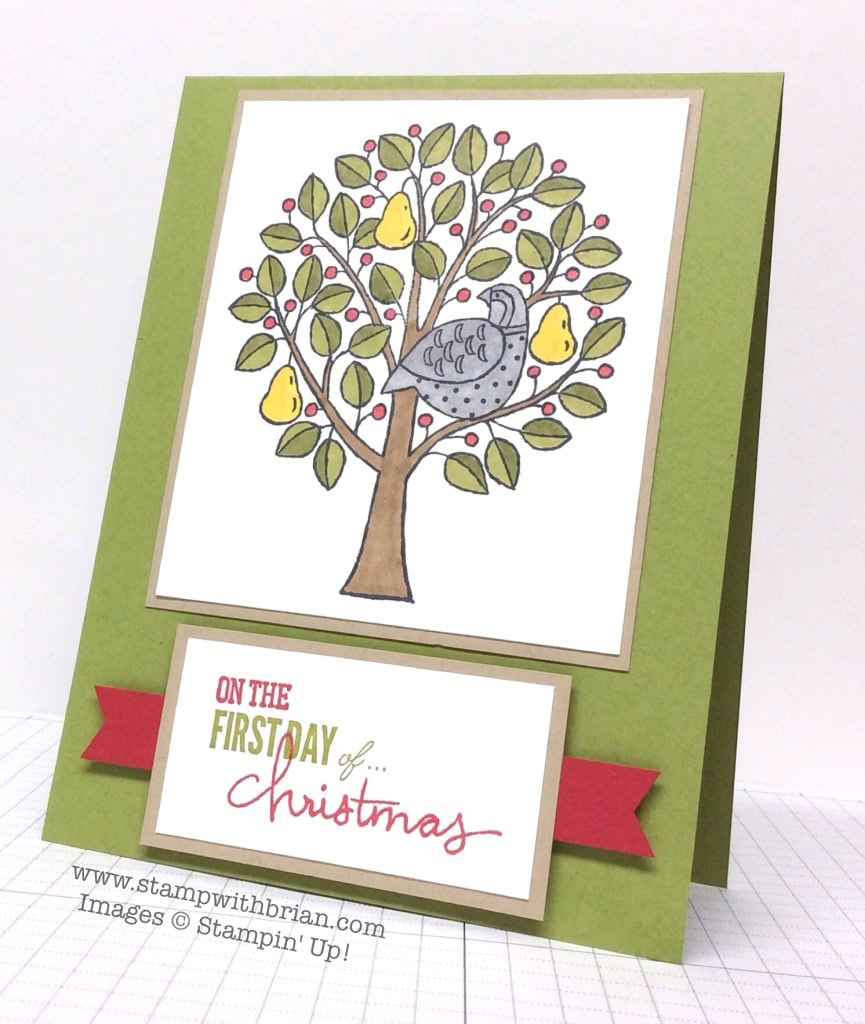 Partridge in a Pear Tree, 12 Days of Christmas, Stampin' Up!, Brian King