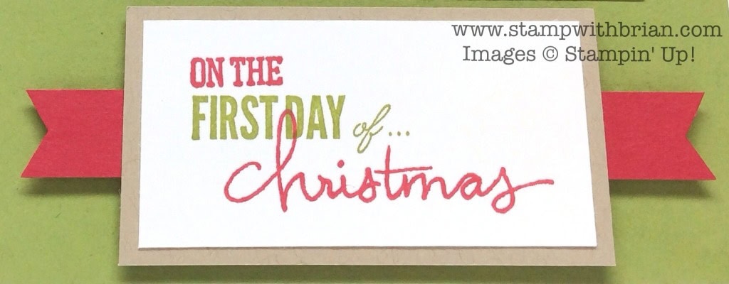 Partridge in a Pear Tree, 12 Days of Christmas, Stampin' Up!, Brian King