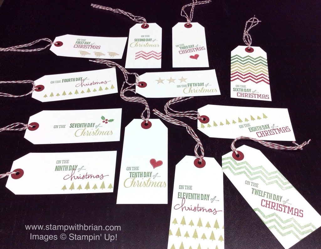 12 Days of Christmas, Work of Art, Cheerful Tags, Endless Wishes, Stampin' Up!, Brian King 12 Days of Christmas, Work of Art, Cheerful Tags, Endless Wishes, Stampin' Up!, Brian King