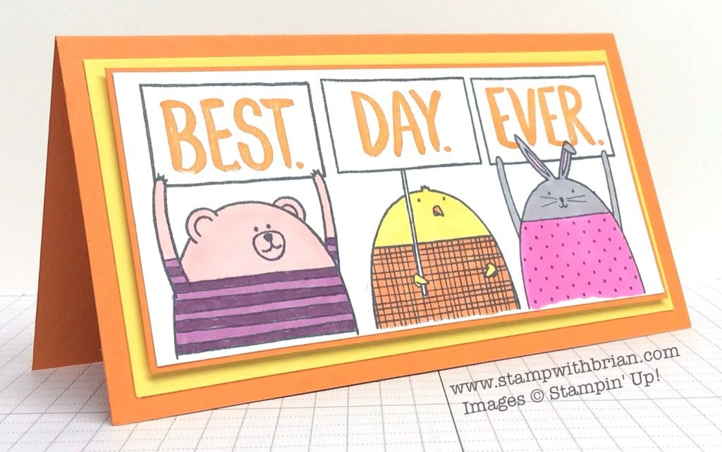 Best Day Ever, Cheerful Critters, Stampin' Up!, Brian King