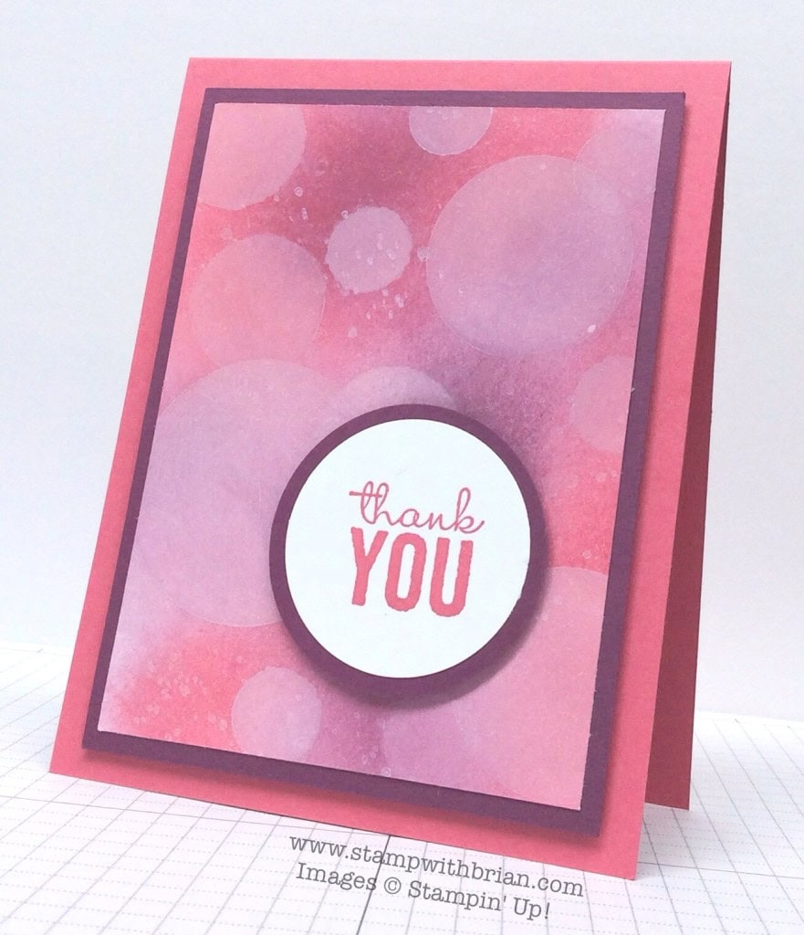 Painted Petals, bokeh technique,Stampin' Up!, Brian King