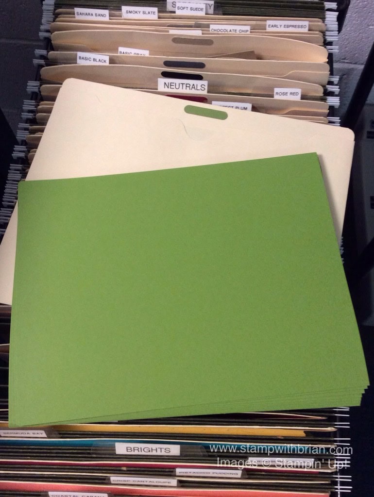 Paper Storage Ideas, Stampin' Up!, Brian King