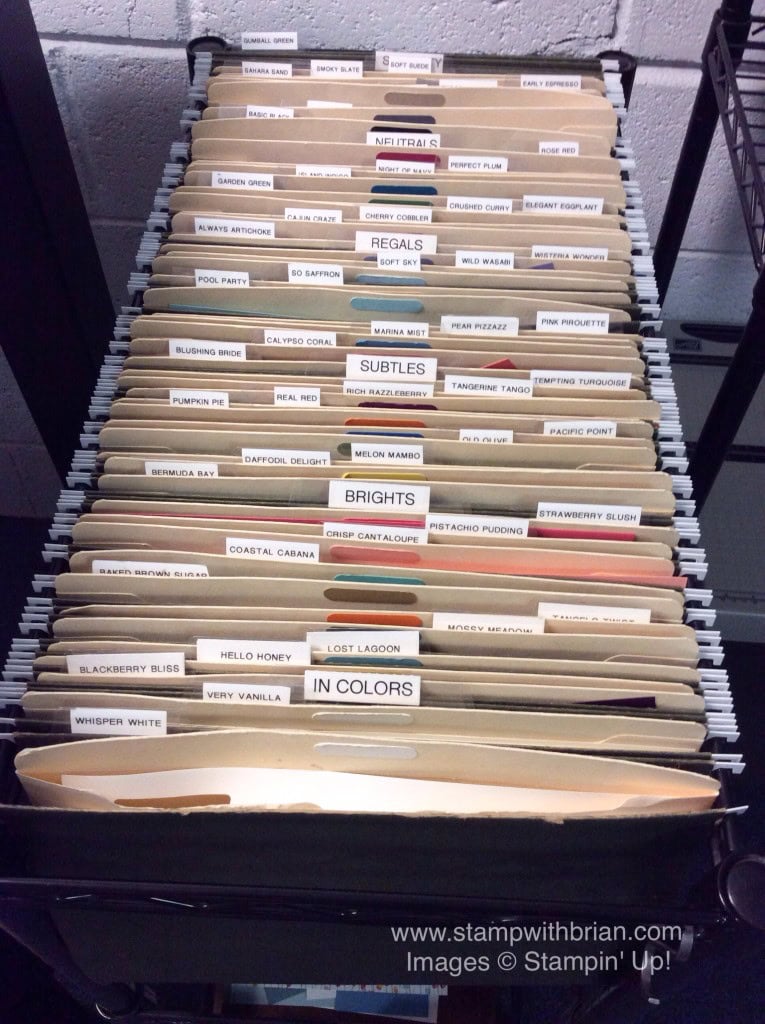 Paper Storage Ideas, Stampin' Up!, Brian King