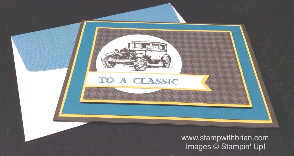 Guy Greetings, Stampin' Up!, Brian King, Father's Day card