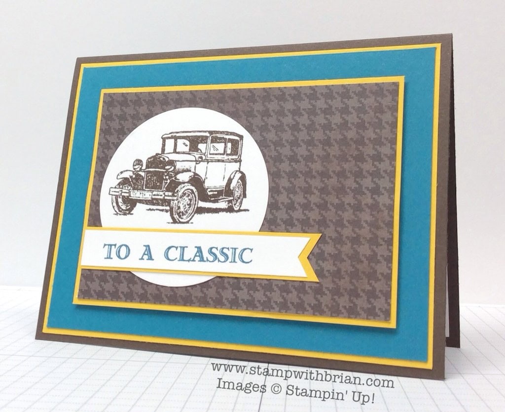 Guy Greetings, Stampin' Up!, Brian King, Father's Day card
