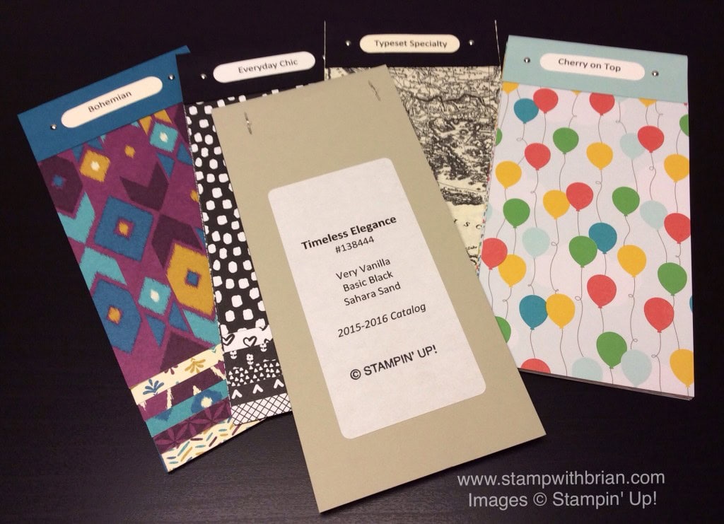 Designer Series Paper Swatch Books, Stampin' Up!, Brian King Designer Series Paper Swatch Books, Stampin' Up!, Brian King