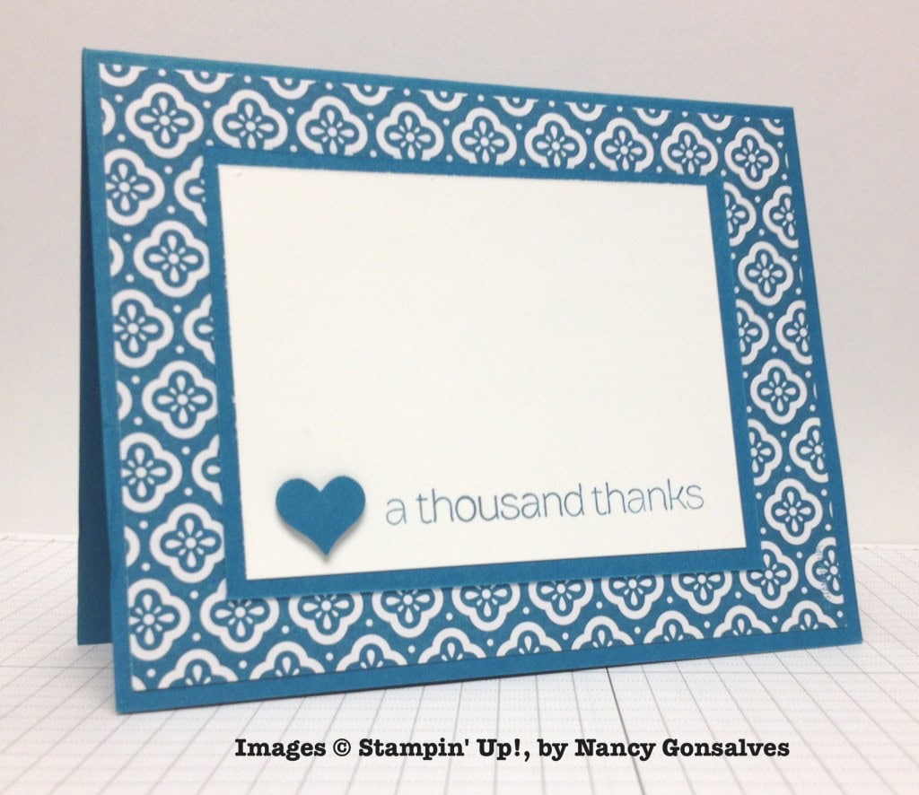 Nancy Gonsalves, card swap, Stampin' Up!