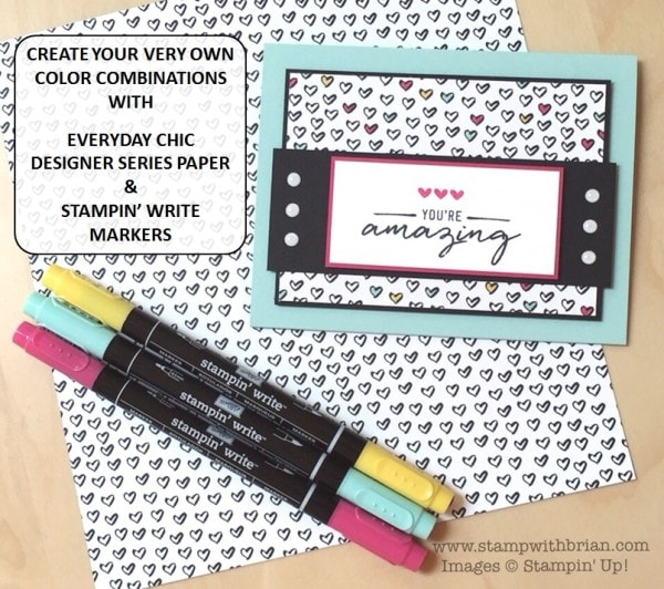 Watercolor Wishes Card Kit, Stampin' Up!, Brian King, Create Your Own Color Combinations by Coloring on Designer Series Paper Watercolor Wishes Card Kit, Stampin' Up!, Brian King, Create Your Own Color Combinations by Coloring on Designer Series Paper