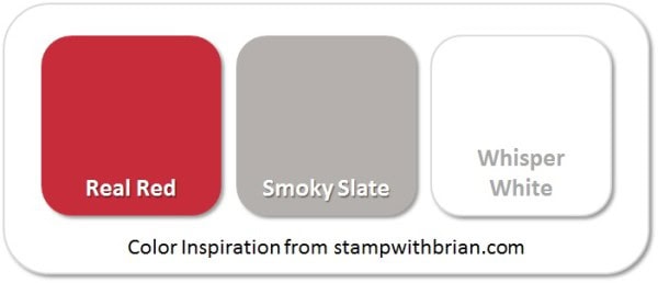 Stampin' Up! Color Inspiration: Real Red, Smoky Slate, Whisper White Stampin' Up! Color Inspiration: Real Red, Smoky Slate, Whisper White