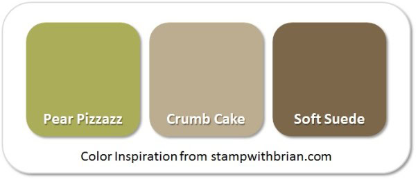 Stampin' Up! Color Inspiration: Pear Pizzazz, Crumb Cake, Soft Suede Stampin' Up! Color Inspiration: Pear Pizzazz, Crumb Cake, Soft Suede