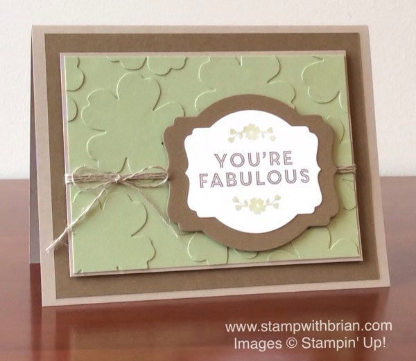 A Whole Lot of Lovely, Stampin' Up!, Brian King