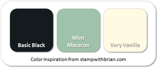 Stampin' Up! Color Inspiration: Basic Black, Mint Macaron, Very Vanilla Stampin' Up! Color Inspiration: Basic Black, Mint Macaron, Very Vanilla