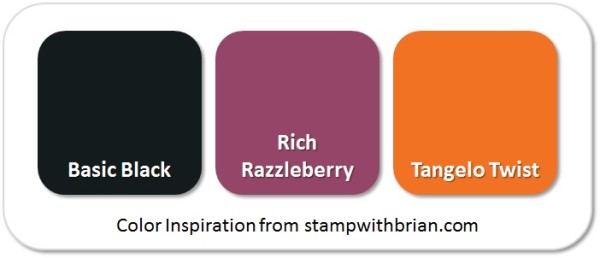 Stampin' Up! Color Inspiration: Basic Black, Rich Razzleberry, Tangelo Twist Stampin' Up! Color Inspiration: Basic Black, Rich Razzleberry, Tangelo Twist