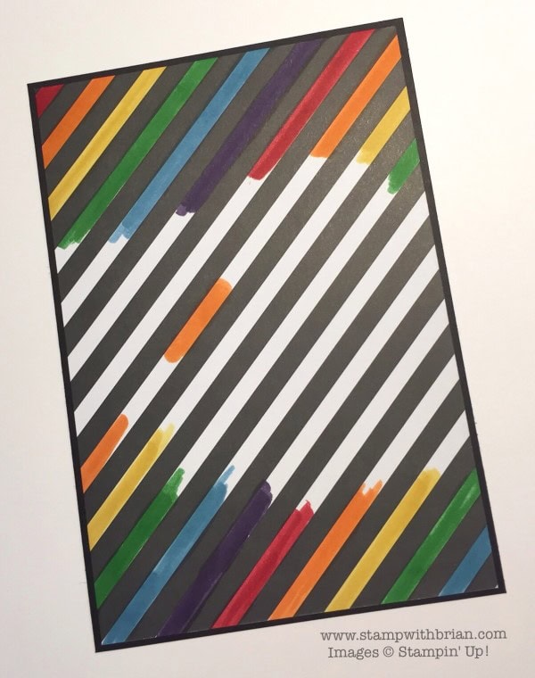 Add Color to Black and Wite Designer Series Paper with Stampin' Write Markers