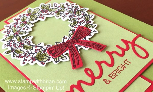 Peaceful Wreath, Stampin' Up!, Brian King, MM169