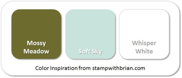 Stampin' Up! Color Inspiration: Mossy Meadow, Soft Sky, Whisper White Stampin' Up! Color Inspiration: Mossy Meadow, Soft Sky, Whisper White
