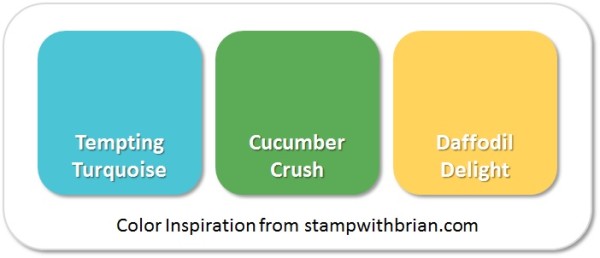 Stampin' Up! Color Inspiration: Tempting Turquoise, Cucumber Crush, Daffodil Delight Stampin' Up! Color Inspiration: Tempting Turquoise, Cucumber Crush, Daffodil Delight