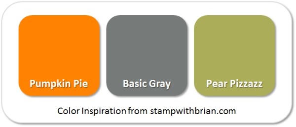Stampin' Up! Color Inspiration: Pumpkin Pie, Basic Gray, Pear Pizzazz