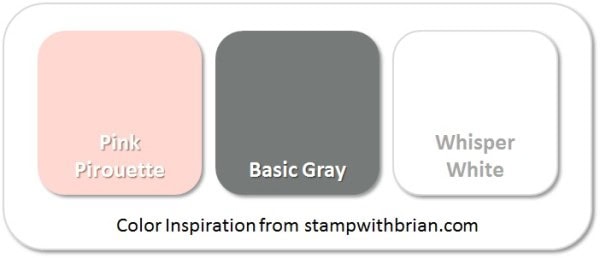 Stampin' Up! Color Inspiration: Pink Pirouette, Basic Gray, Whisper White
