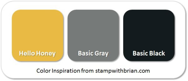Stampin' Up! Color Inspiration: Hello Honey, Basic Gray, Basic Black Stampin' Up! Color Inspiration: Hello Honey, Basic Gray, Basic Black
