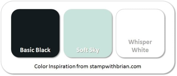 Stampin' Up! Color Inspiration: Basic Black, Soft Sky, Whisper White Stampin' Up! Color Inspiration: Basic Black, Soft Sky, Whisper White