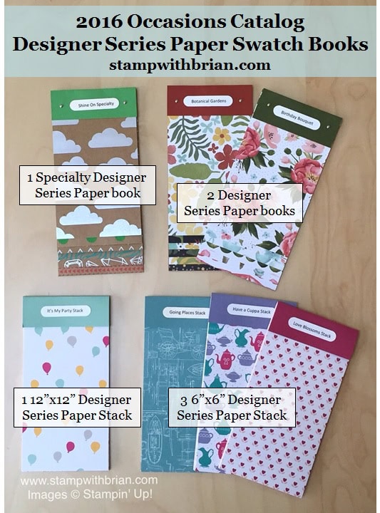2016 Occasions Catalog Swatch Books with Labels