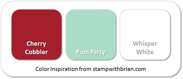 Stampin' Up! Color Inspiration: Cherry Cobbler, Pool Party, Whisper White